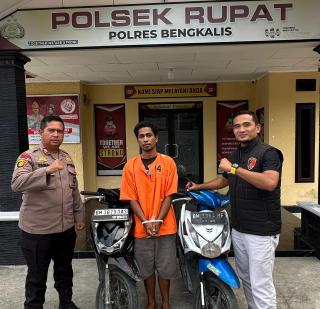 Polsek Rupat Tangkap Pelaku Pencurian Motor